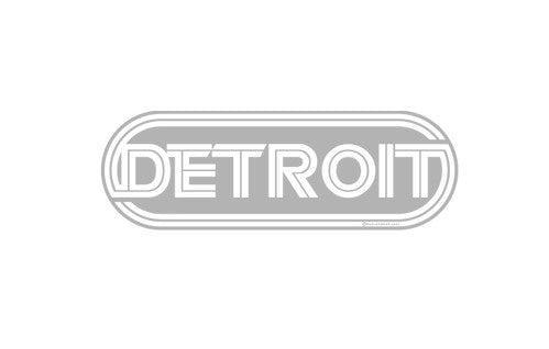 Silver Detroit Wrap Sticker