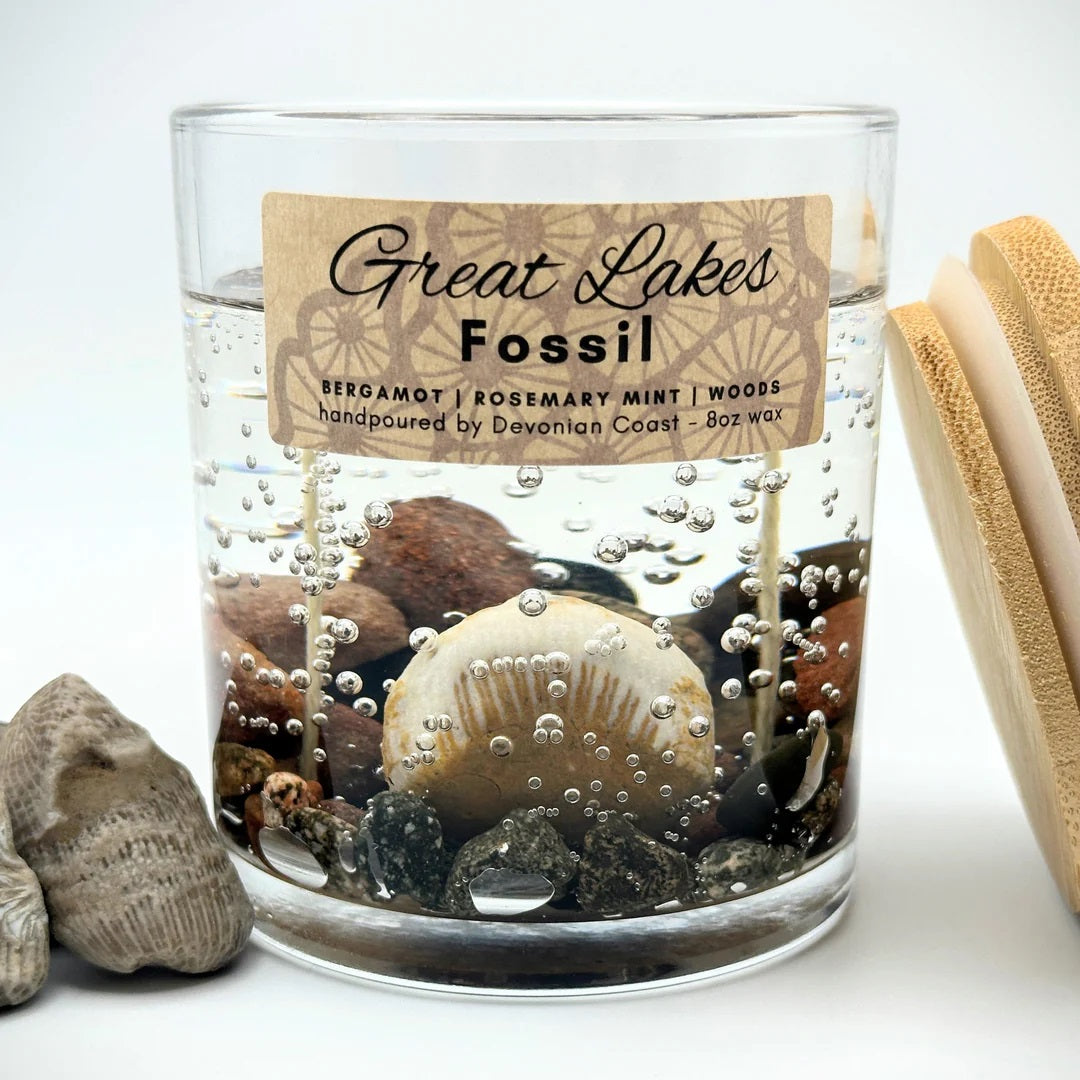 Devonian Coast Great Lakes Gel Candle- Great Lakes Fossil