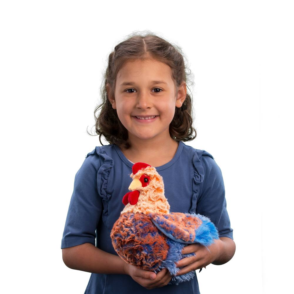 Douglas Toys Henrietta Blue Lace Hen Plush