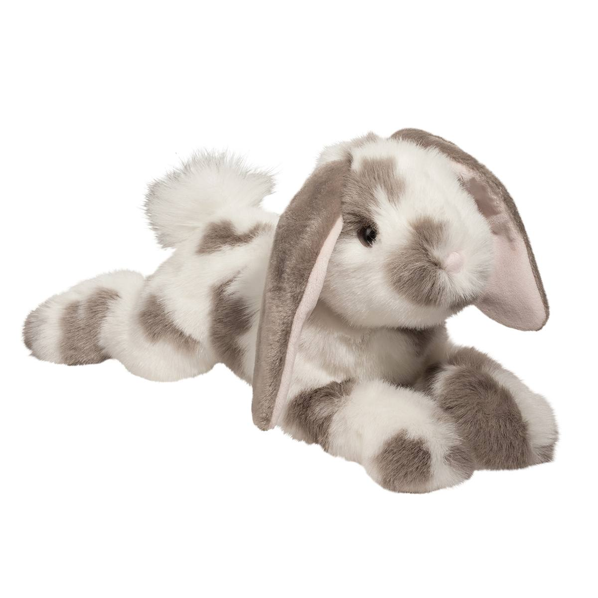 Douglas Toys Ramsey DLux Gray Spotted Bunny