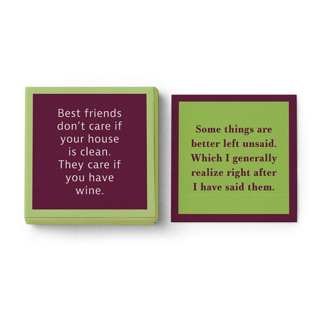 Double Sided Cocktail Napkins