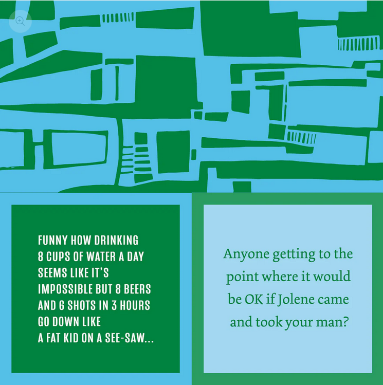 Double Sided Cocktail Napkins