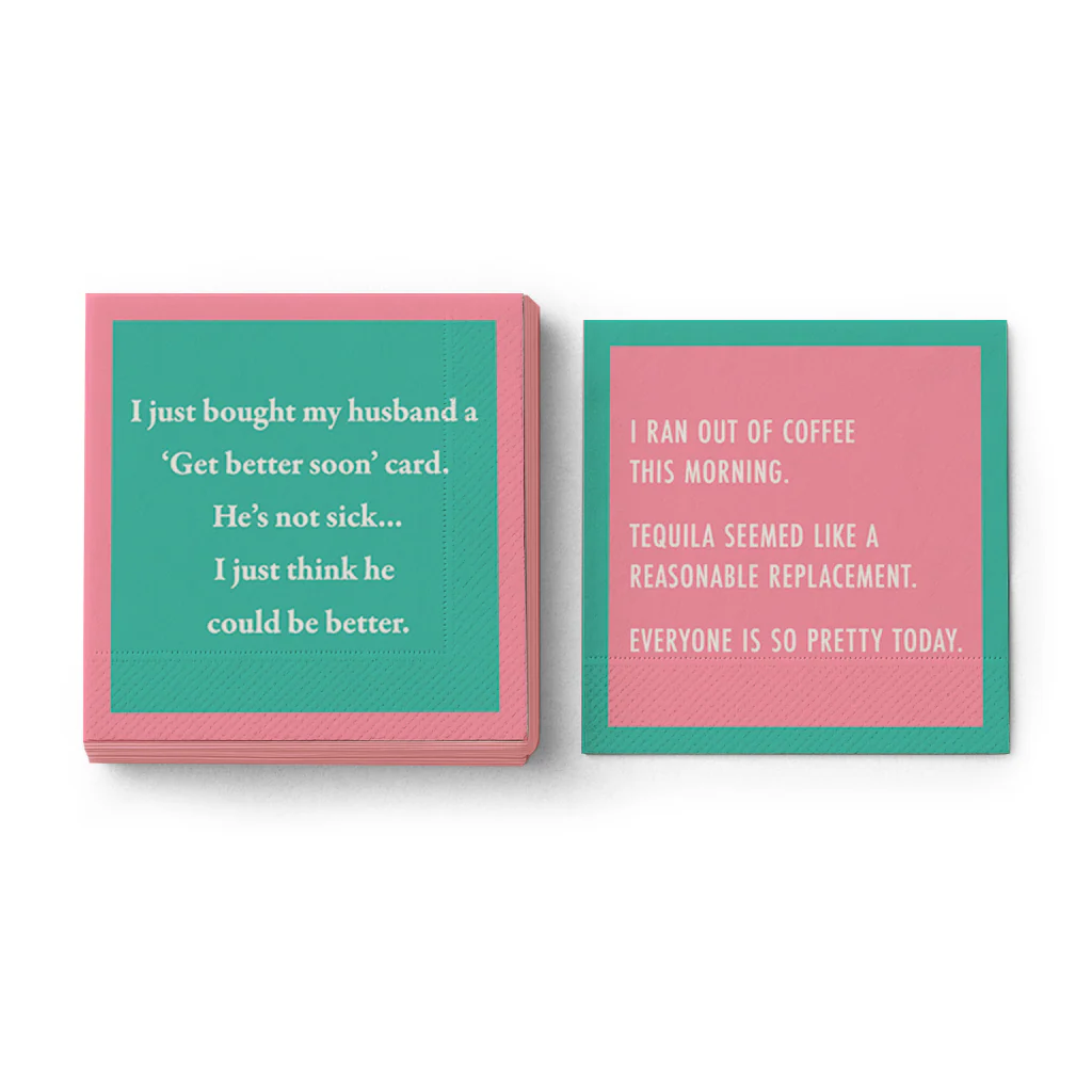 Double Sided Cocktail Napkins