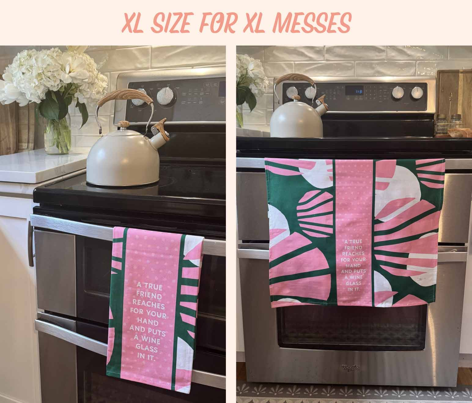 Drinks on Me Christmas Dish Towels