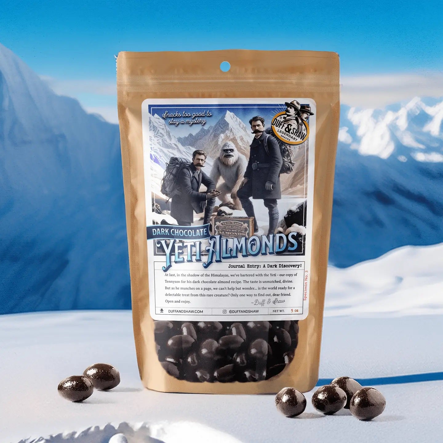 Dark Chocolate Yeti Almonds