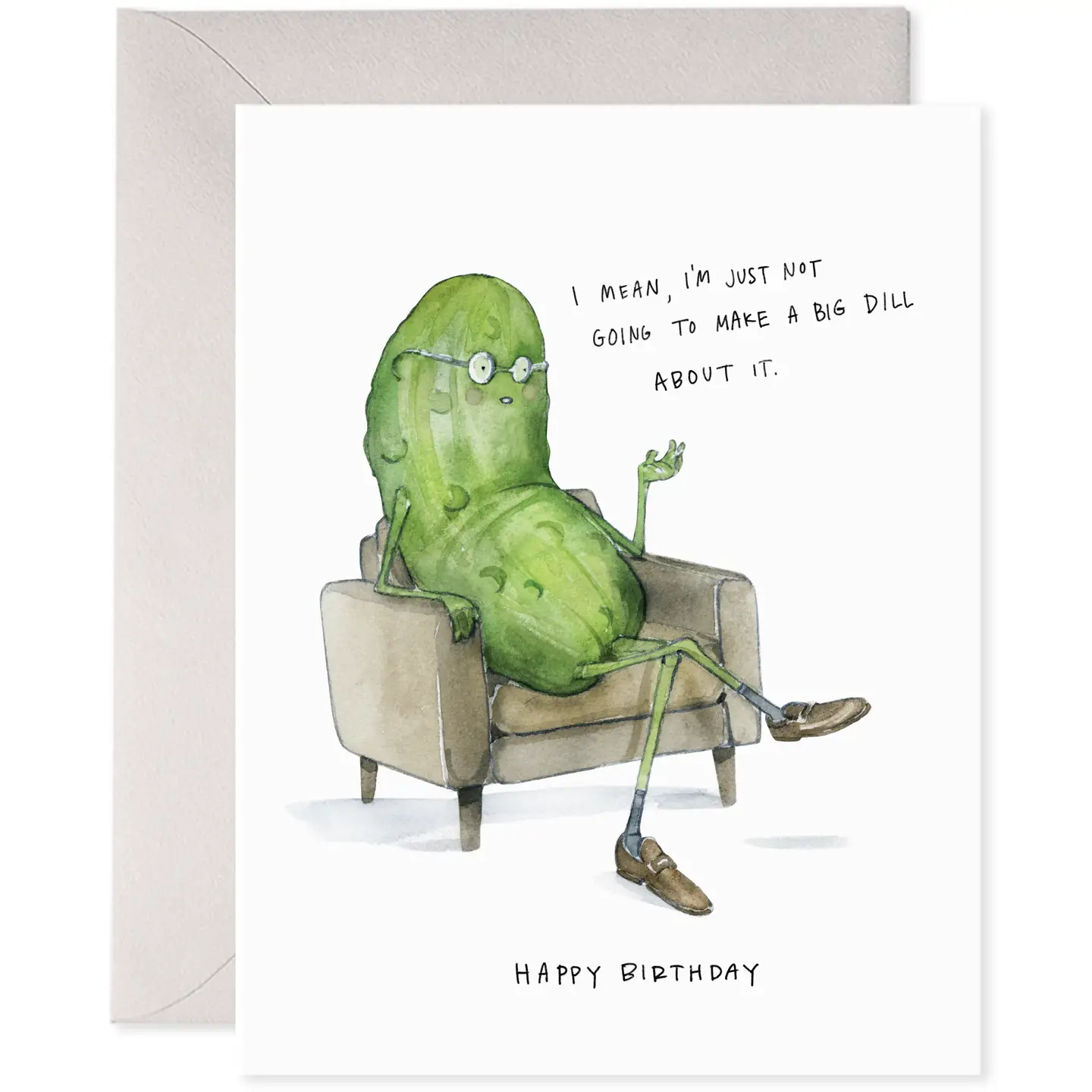 Big Dill Pickle Birthday Card