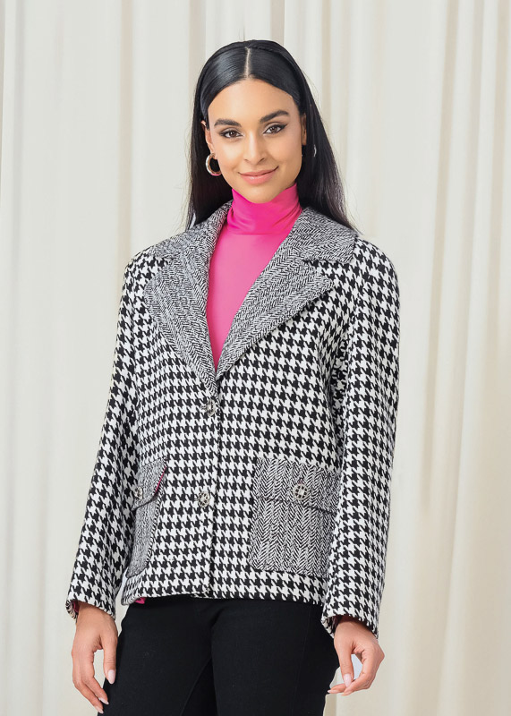 Elena Wang's Houndstooth Jacket