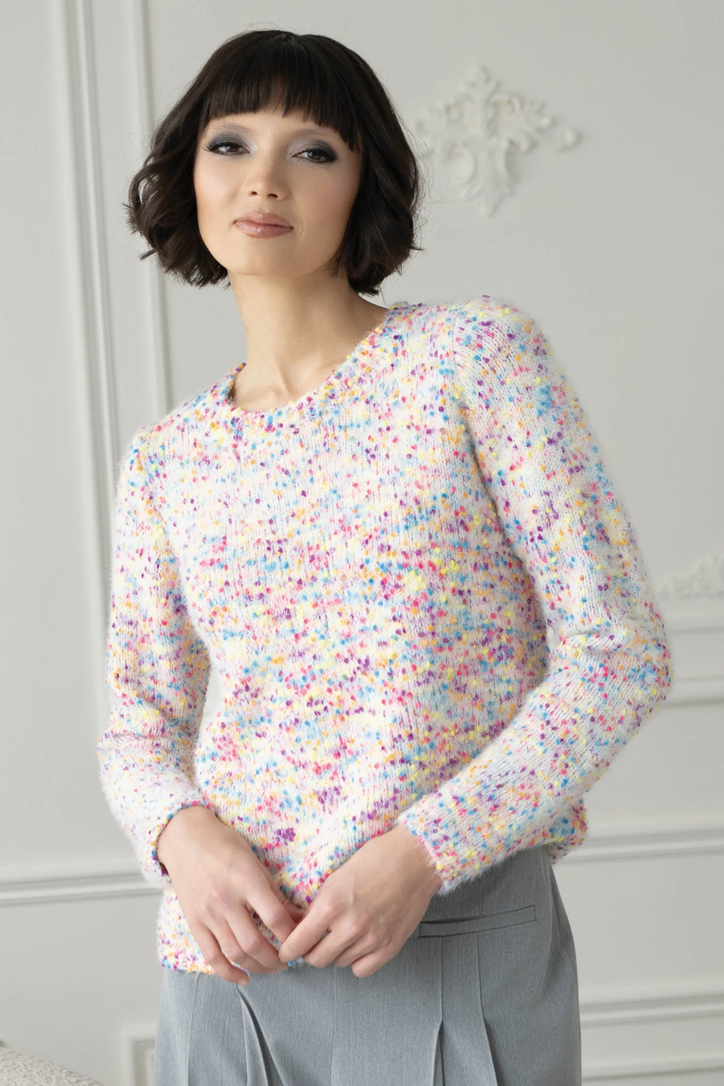 Elena Wang's Confetti Sweater