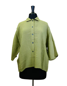 Eleven Stitch Design by Gertie's Camp Shirt in Tree Fern