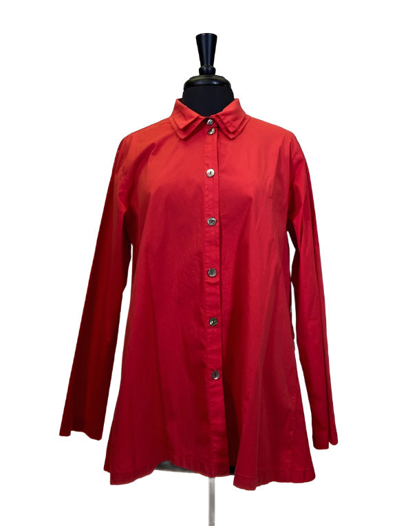 Eleven Stitch Design by Gerties Gusset Shirt in Ruby Rhubari