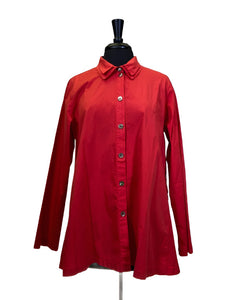 Eleven Stitch Design by Gerties Gusset Shirt in Ruby Rhubari