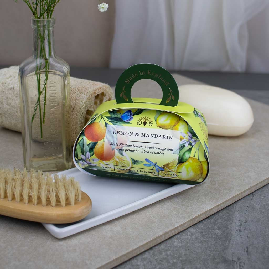 English Soap Company Signature Collection Gift Soap Bar Lemon Mandarin