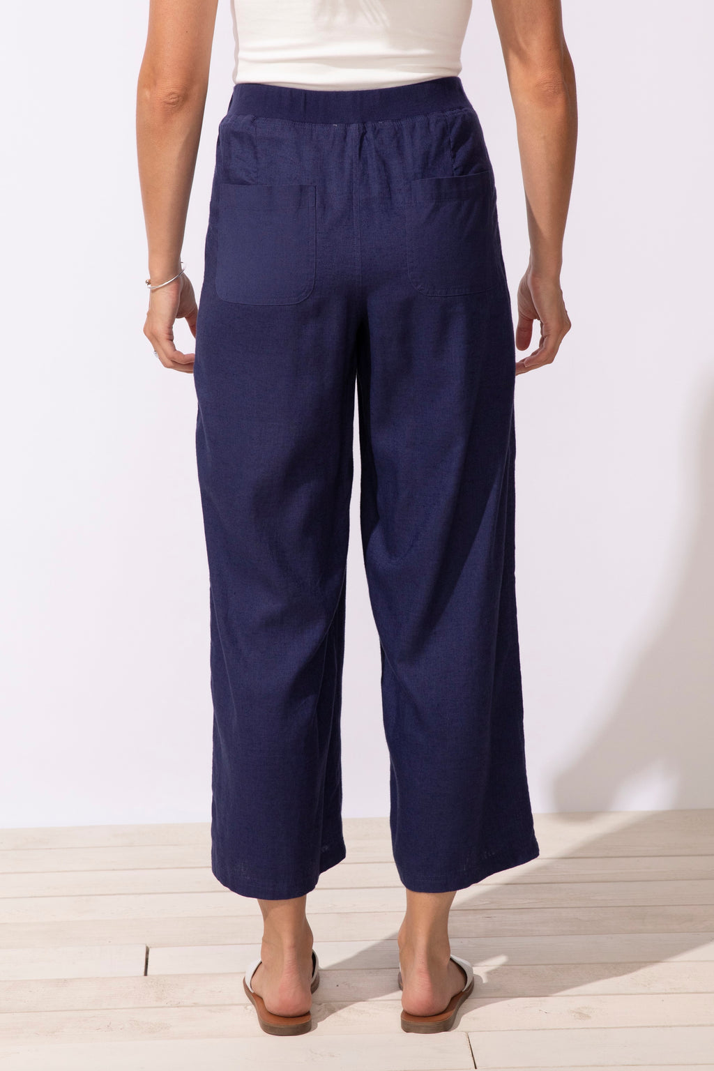 Escape's Beach Flood Pants in Navy