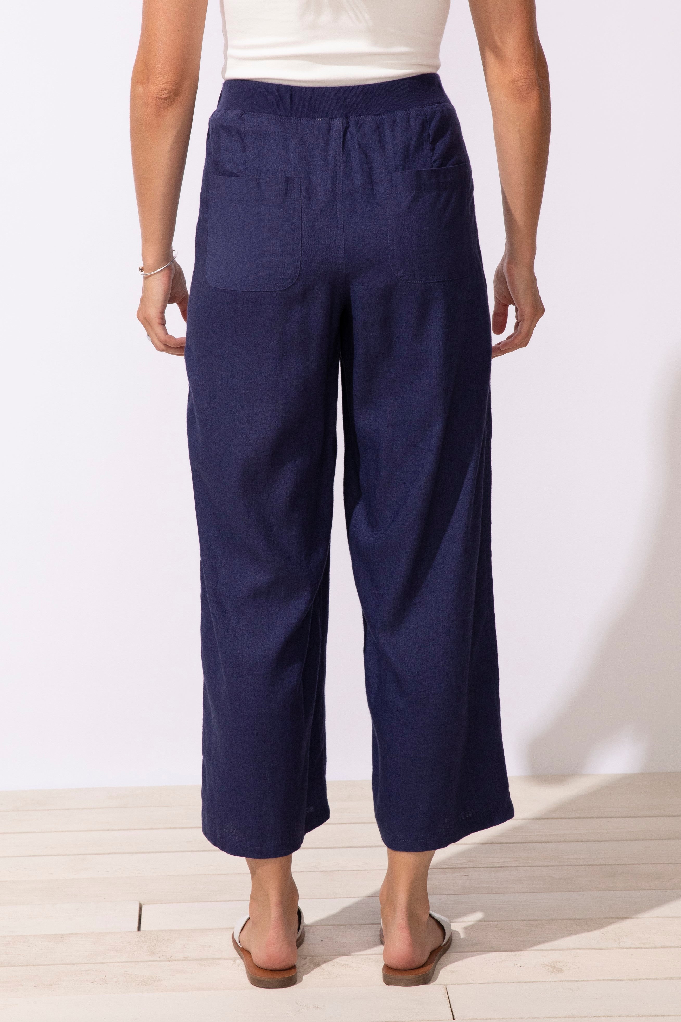 Escape's Beach Flood Pants in Navy