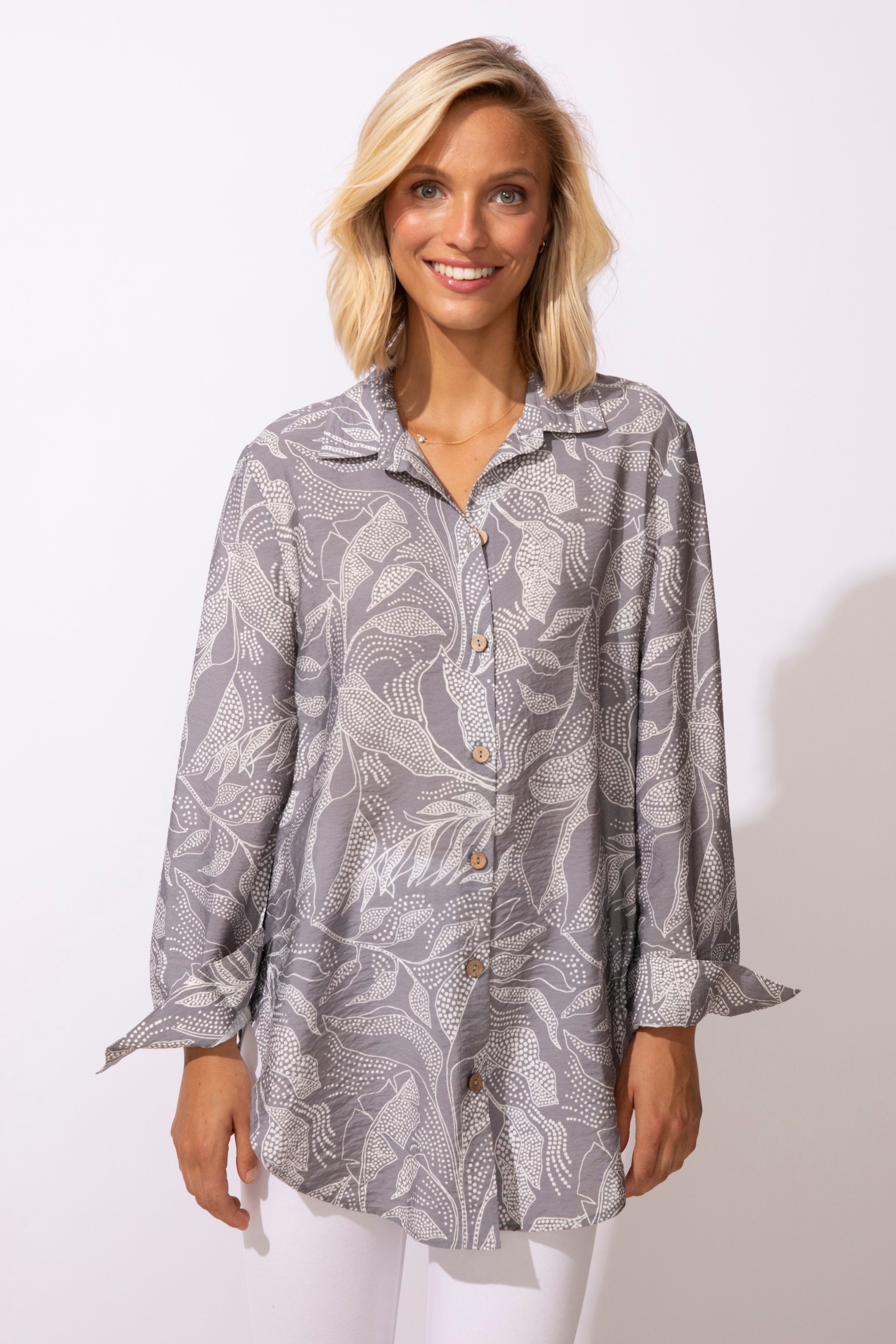 Escape's Regatta Rayon Leaves Beach Shirt