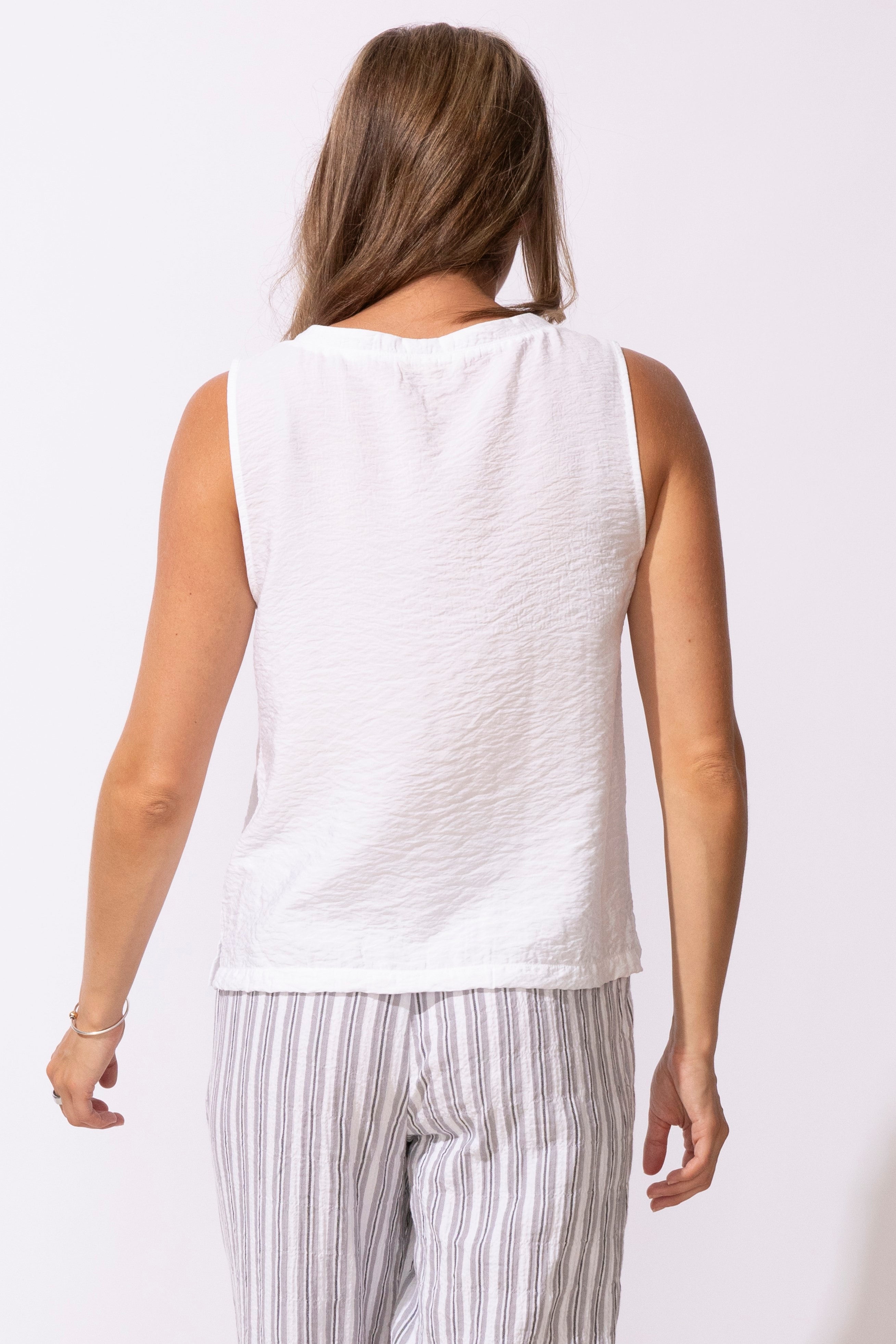 Escape Regatta Resort Tank in White