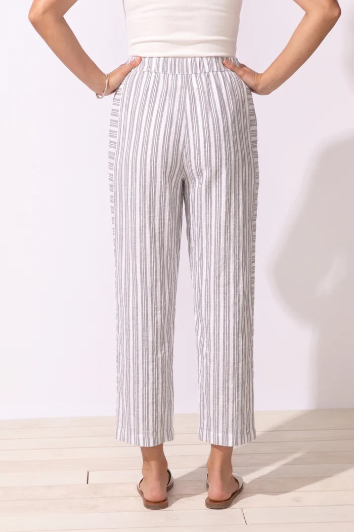Escape's Seaport Stripe Harborside Flood Pant in Fog