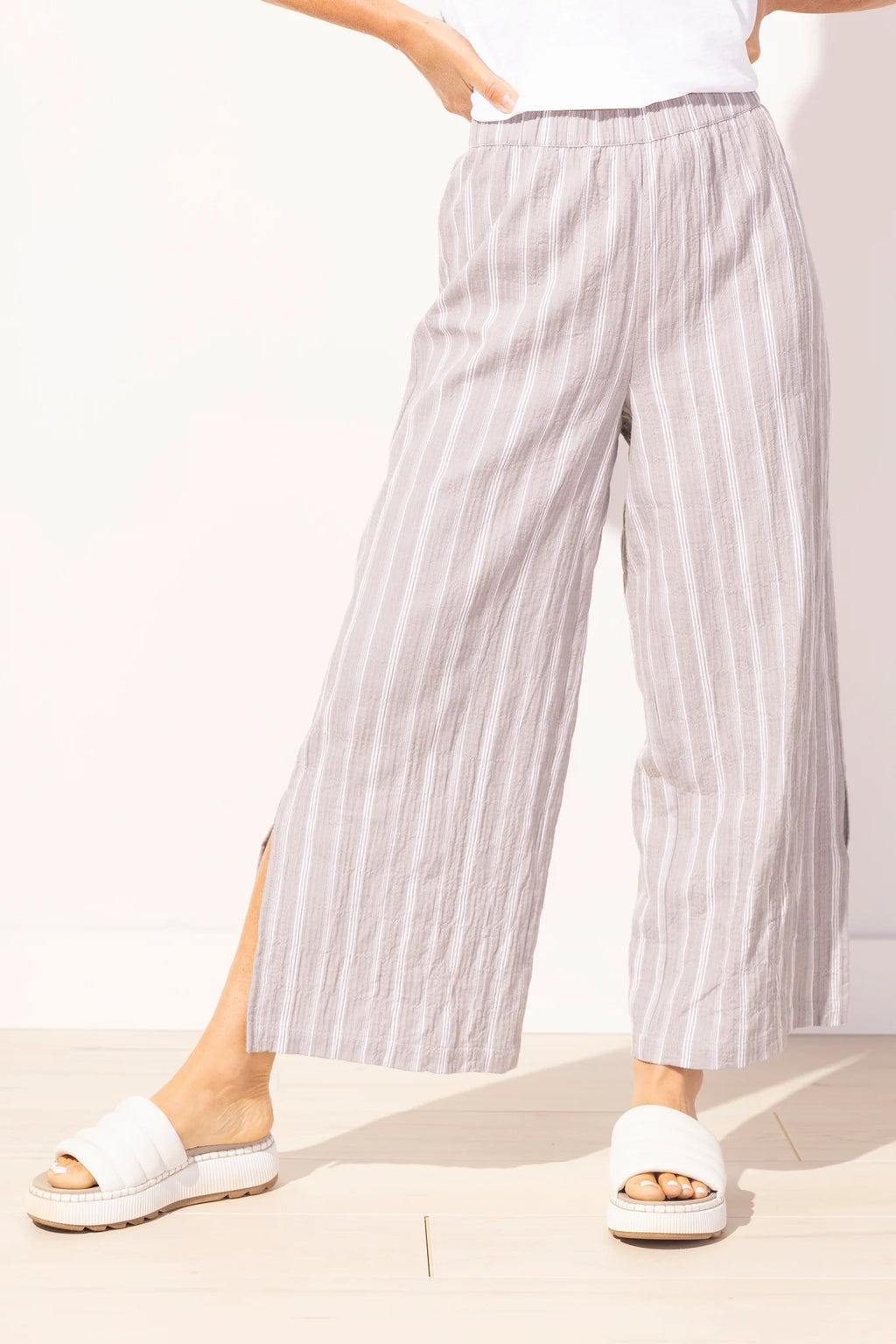 Escape by Habitat Striped Cabana Pant in Fog