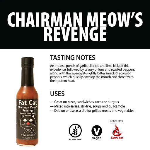 Chairman Meow's Revenge Scorpion Pepper Hot Sauce