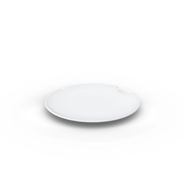 Tiny Porcelain Plate with Bite Marks