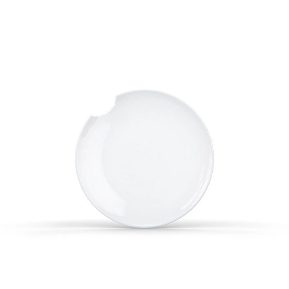 Tiny Porcelain Plate with Bite Marks