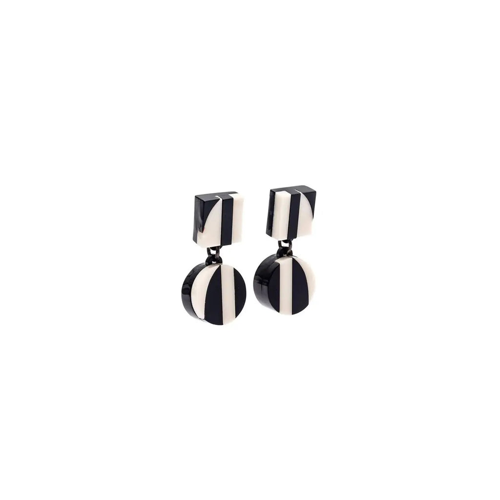 Aurora PM Two Lines Earrings in Monochrome