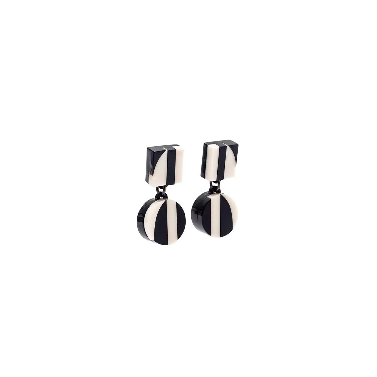 Aurora PM Two Lines Earrings in Monochrome