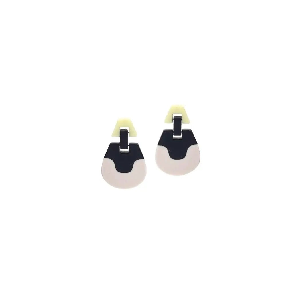Panorama Wave Earrings in Vanilla