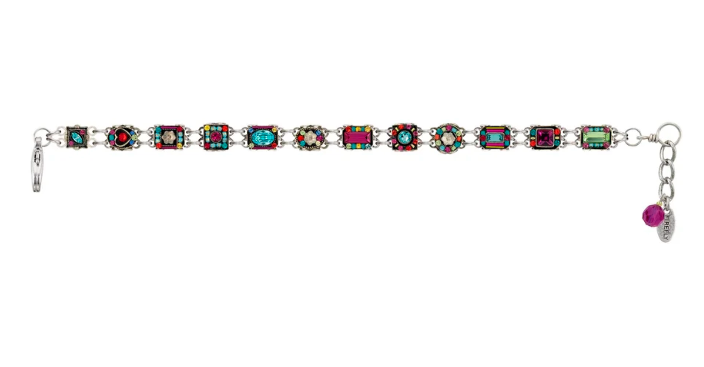 Architectural Mulitcolor Skinny Bracelet