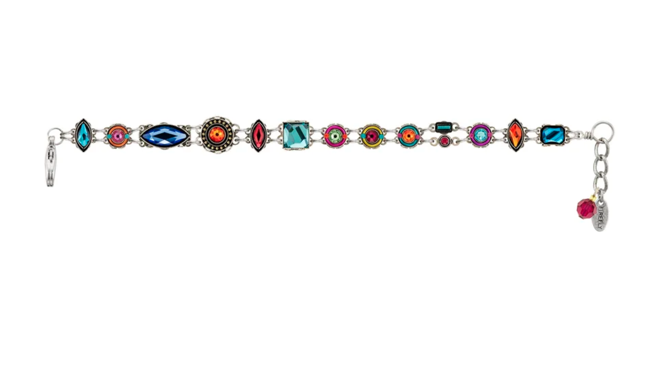 Firefly Architectural Multicolor Skinny Bracelet