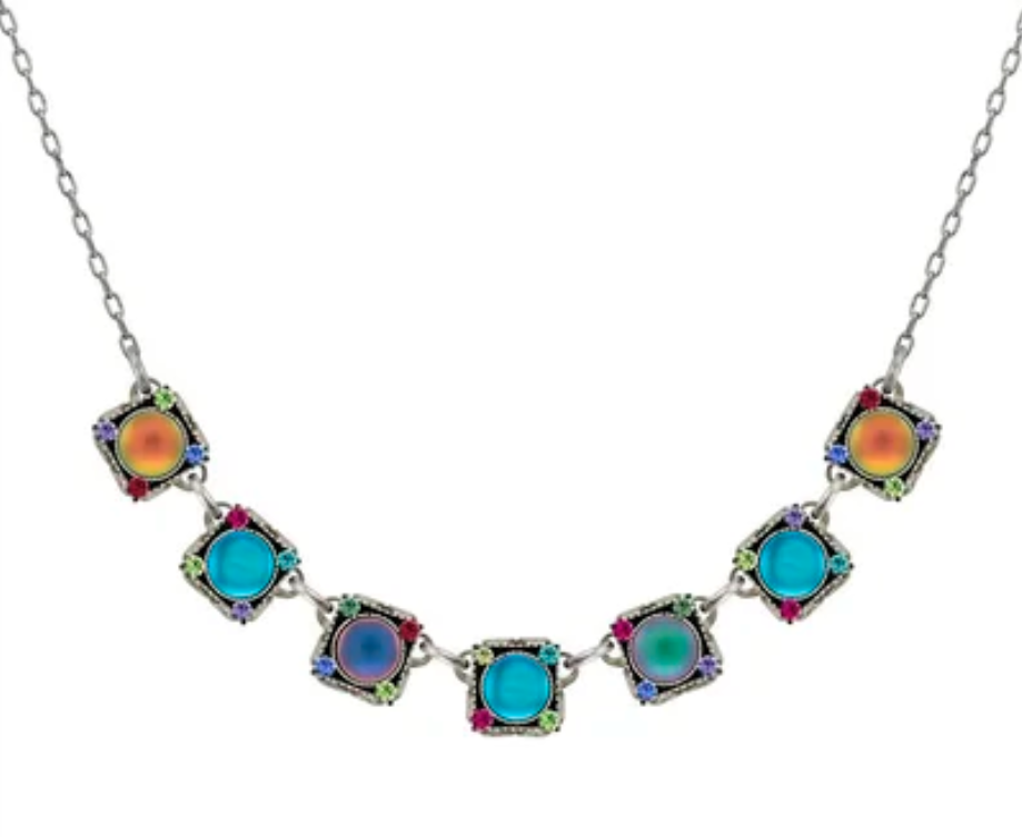 Moonlight Rainbow Jewel Tone Necklace