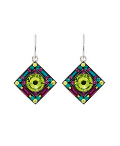 Firefly Jewelry Contessa Geometric Earrings in Citrus Green