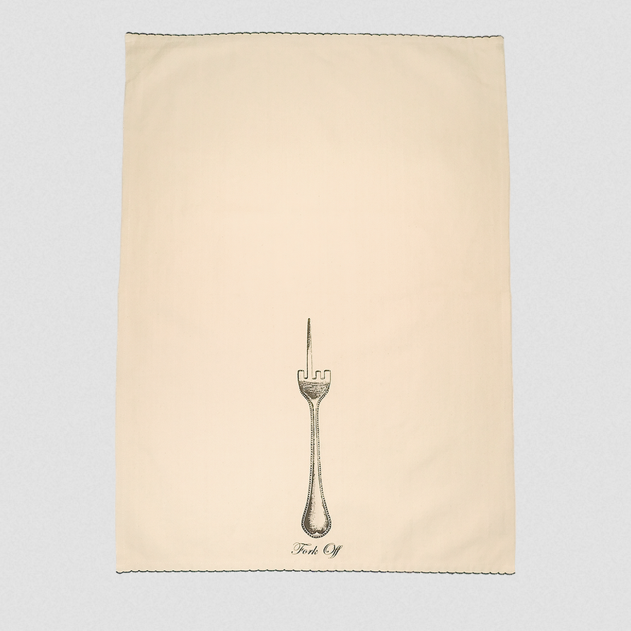 Fish Eddy's Fork Off Tea Towel