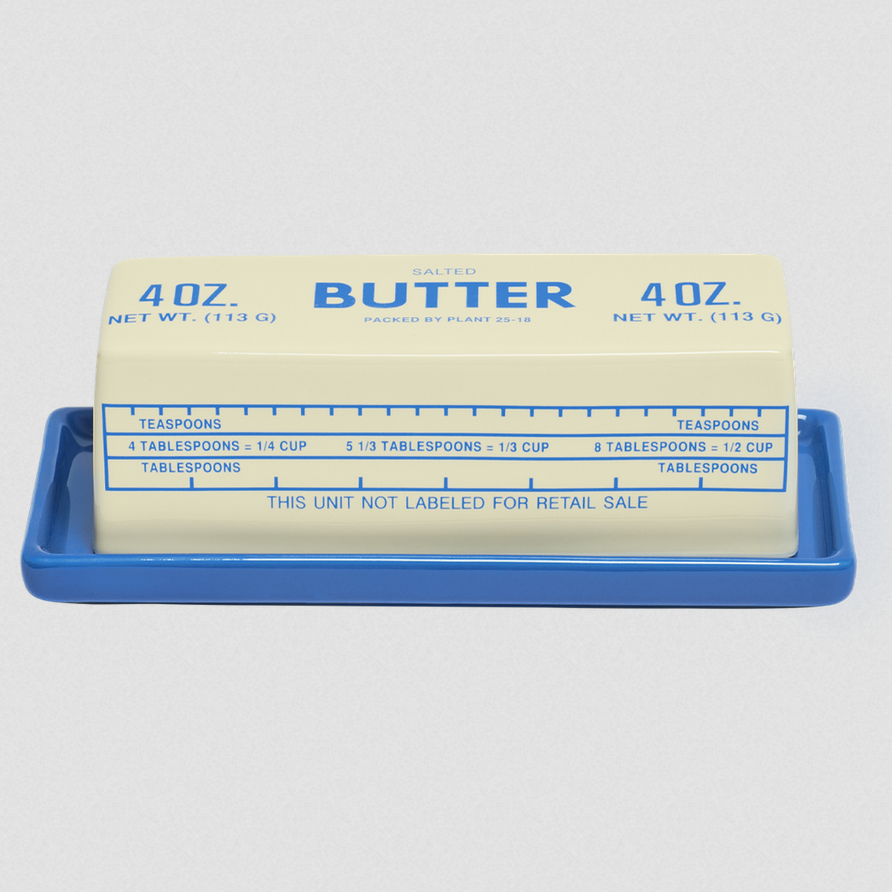 Fishs Eddy Butter Stick Butter Dish