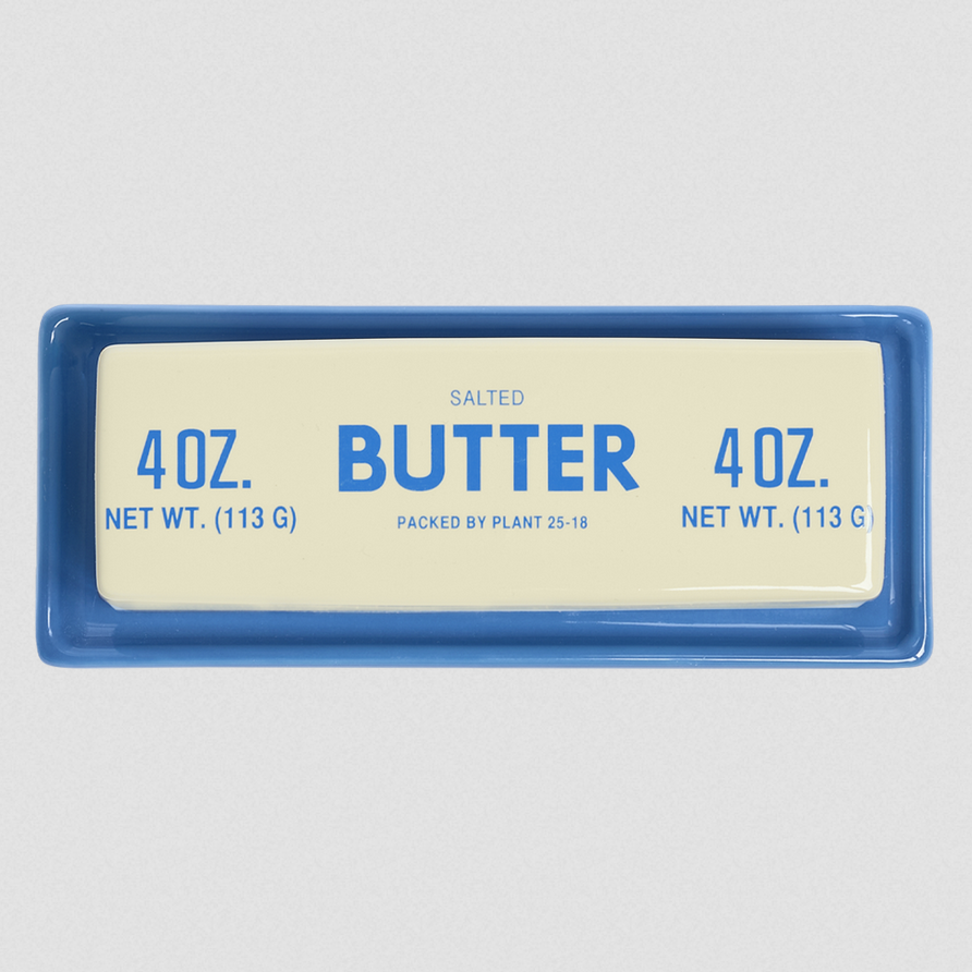 Fishs Eddy Butter Stick Butter Dish