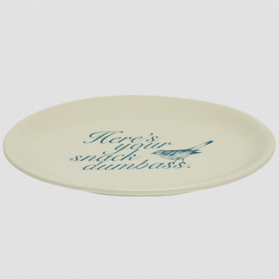 Fishs Eddys Here's Your Snack Dumbass Tray