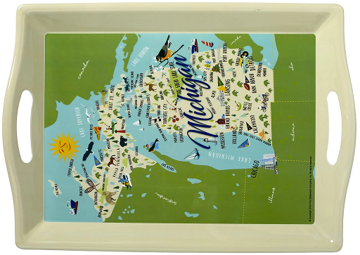 Michigan Two-Handle Butler Tray