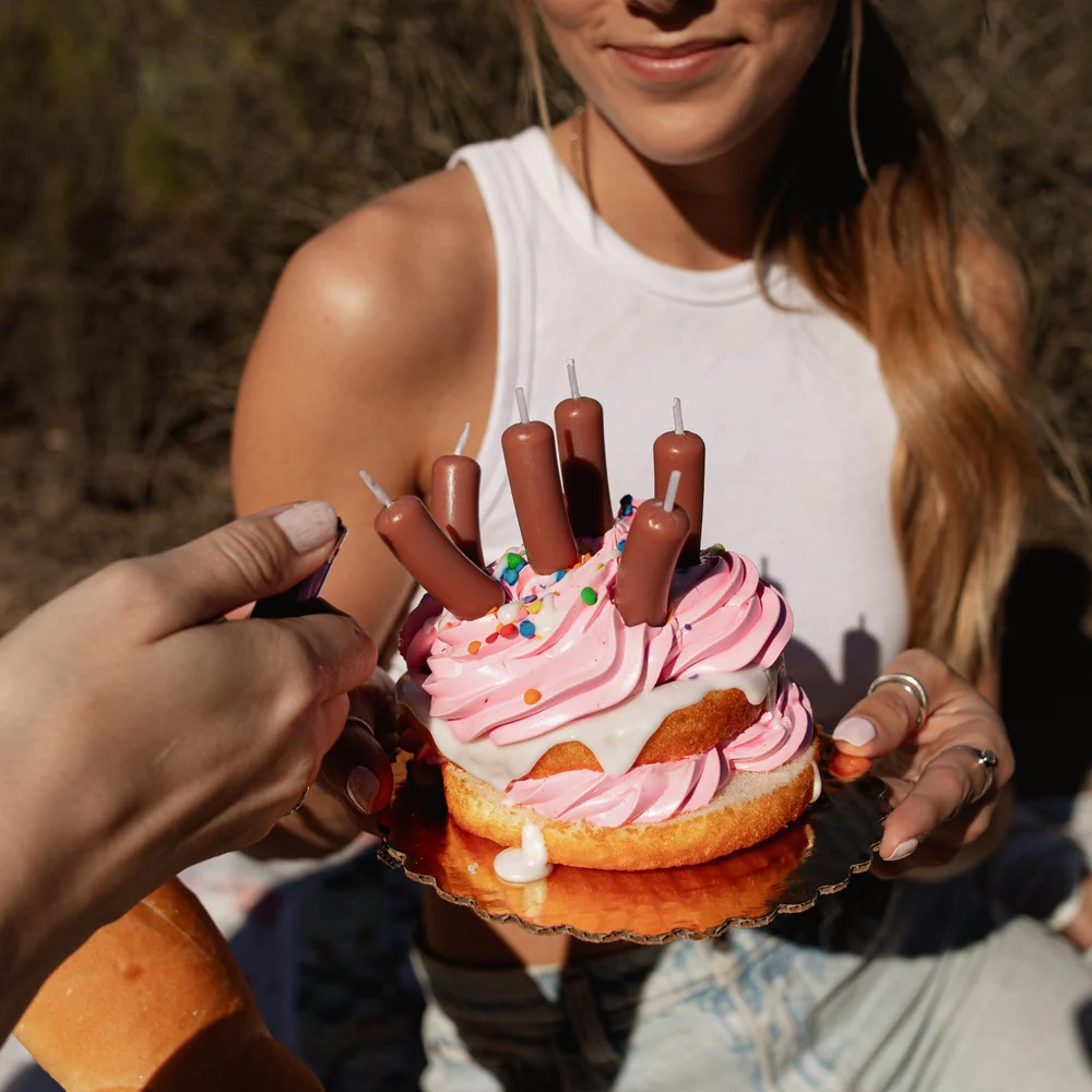 Sausage Party Birthday Candle