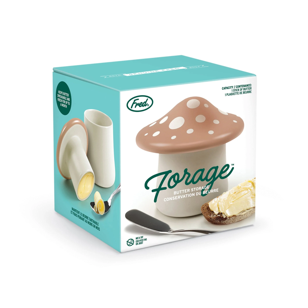 Genuine Fred FORAGE Mushroom Butter Storage Container - Thumbnail 5