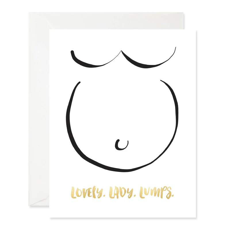 Lady Lumps Pregnancy Card