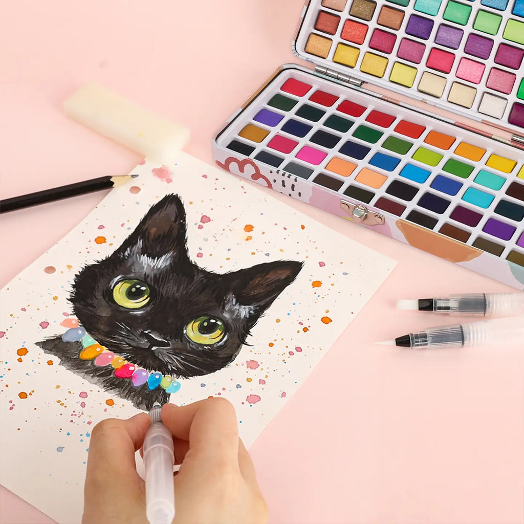 Grabie Watercolor Set of 100 with Brushes