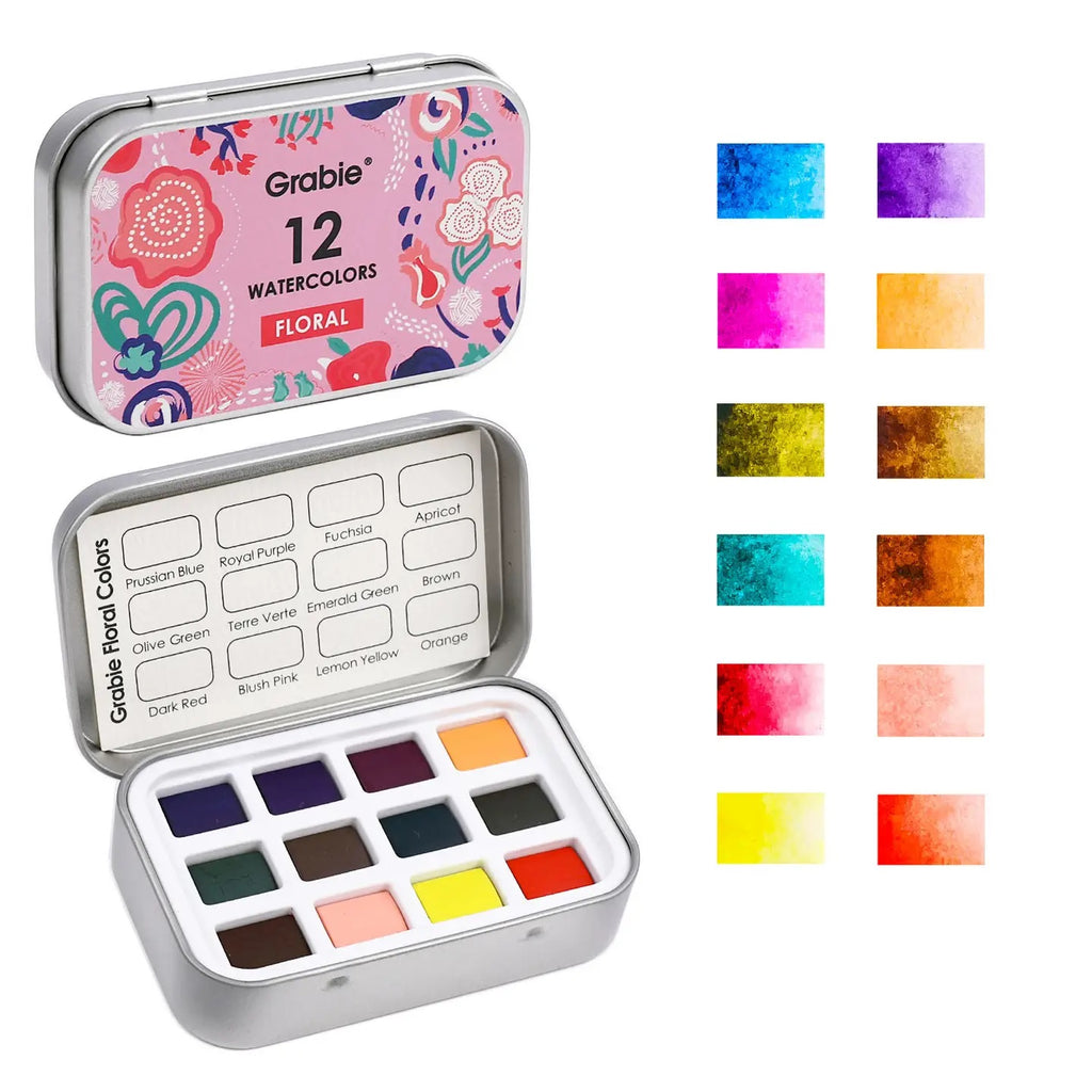 Grabie Themed Watercolor Pocket Set Floral