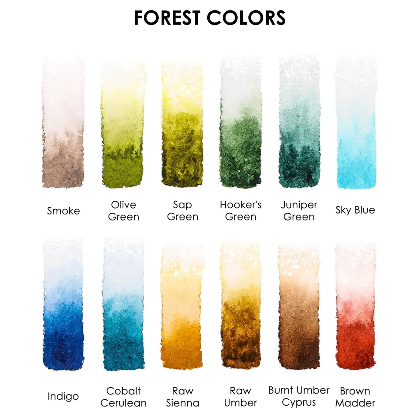 Grabie Themed Watercolor Pocket Set Forest
