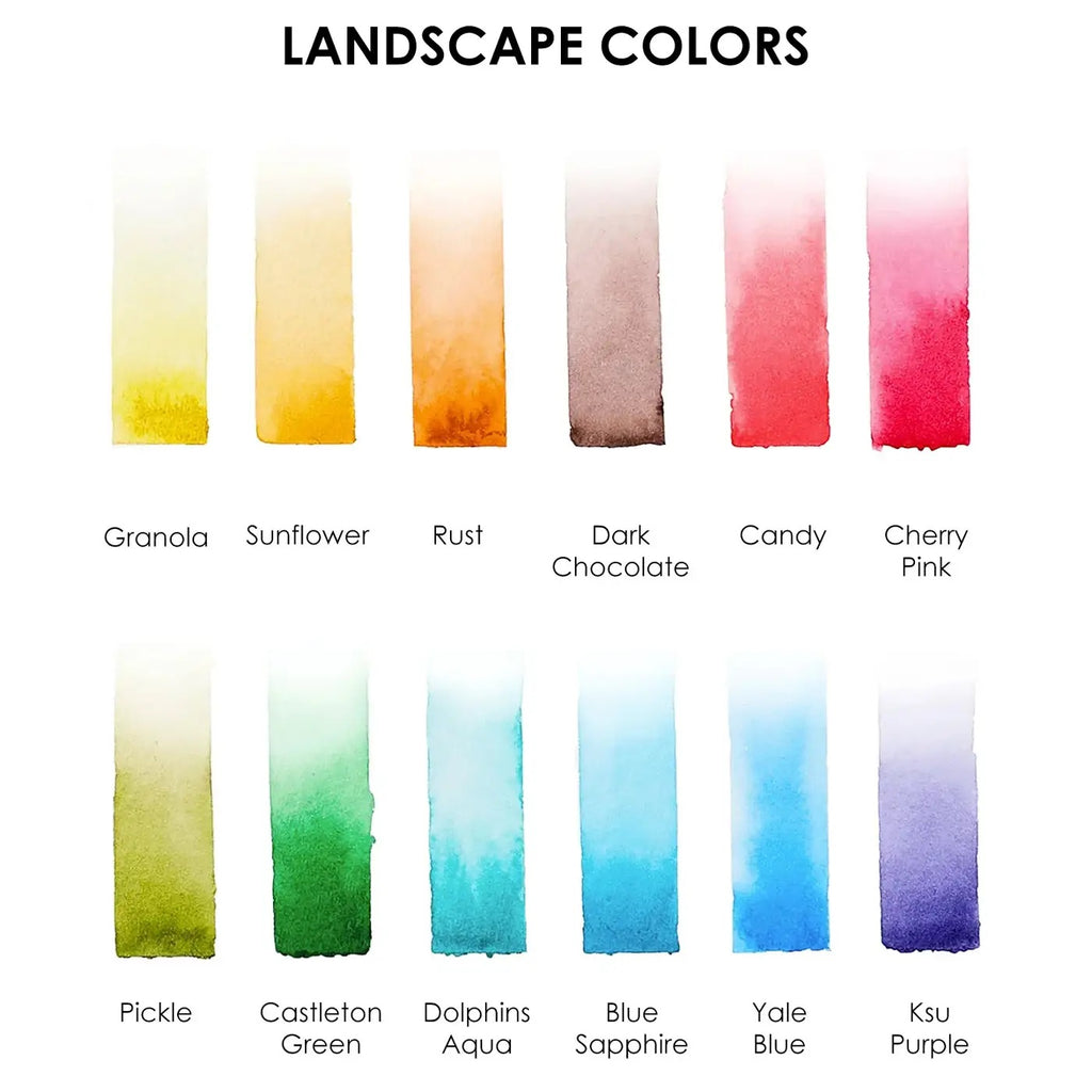 Grabie Themed Watercolor Pocket Set Landscape