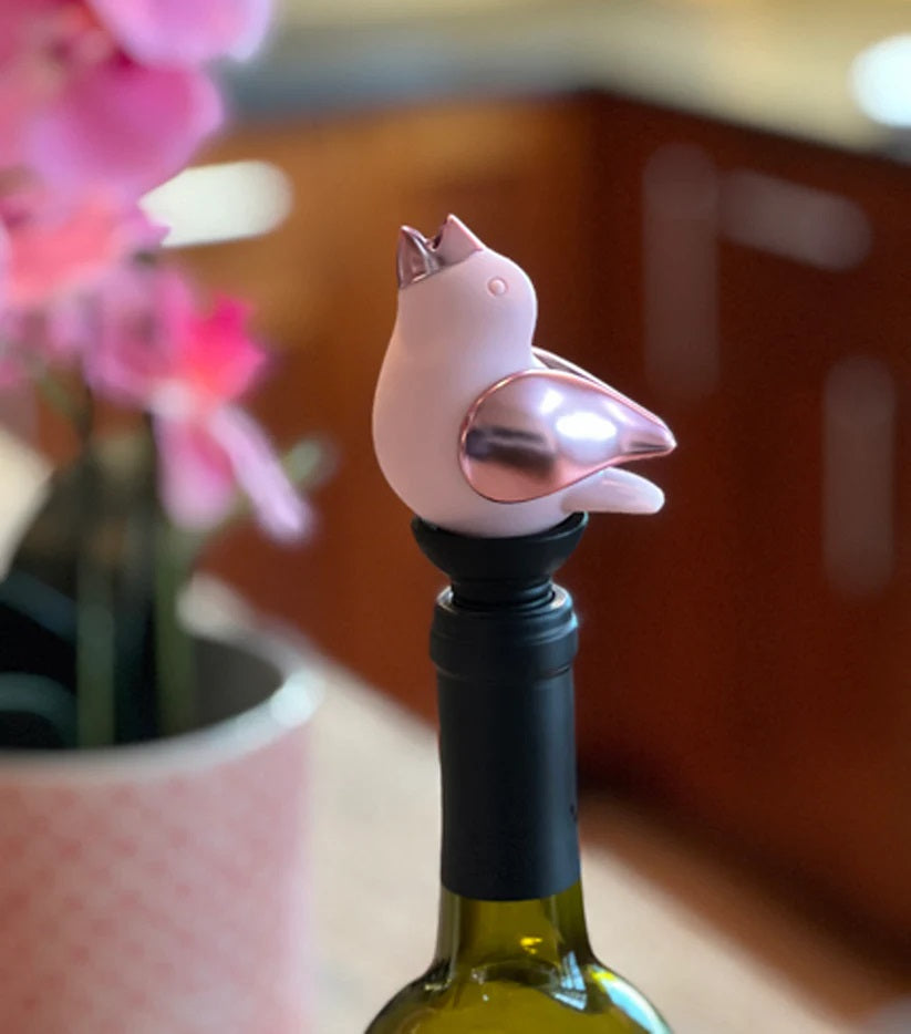 ChirpyTop Wine Pourer / Pink & Rose