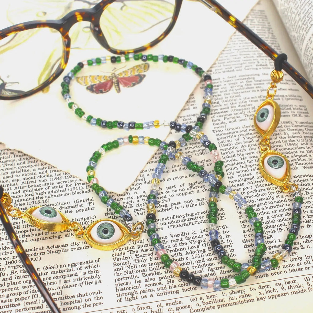 Evil Eye Glasses Chain / Click for Colors