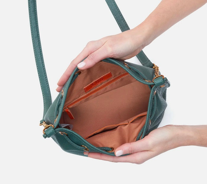 Pier Bucket Crossbody in Sage Leaf