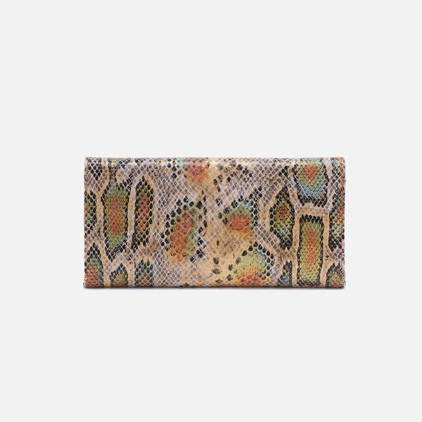 Rachel Continential Wallet in Opal Snake Print