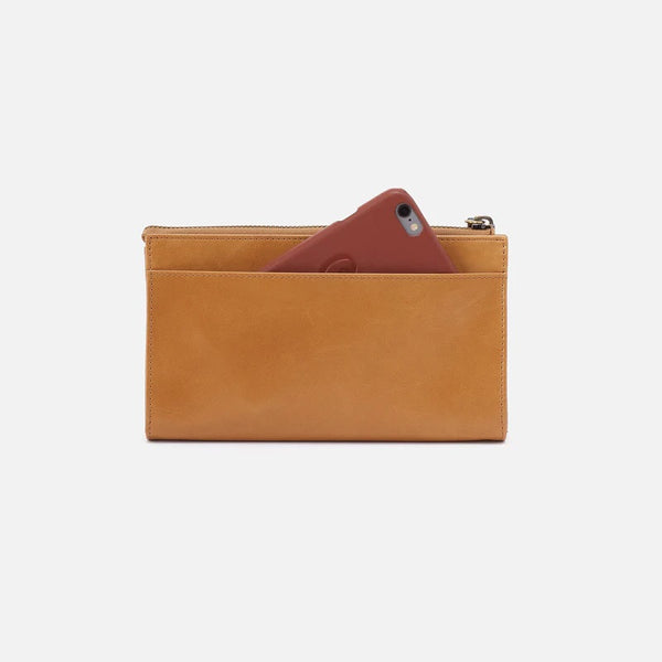 Zenith Wristlet in Mixed Leathers Natural