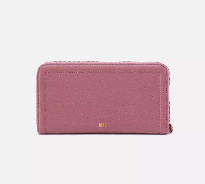 Nila Large Zip Around Continental Wallet in Mauve